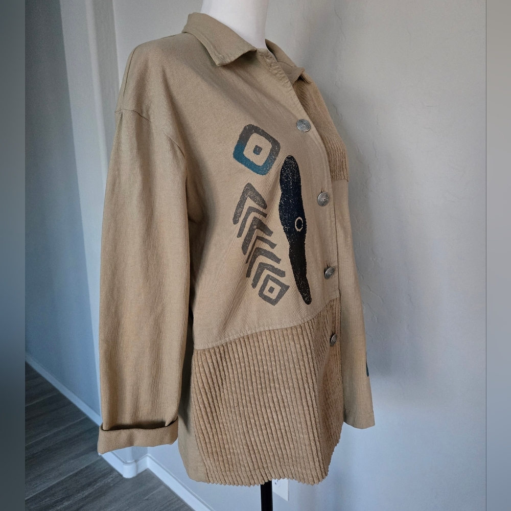 Cactus Beige Patchwork Jacket - image 5
